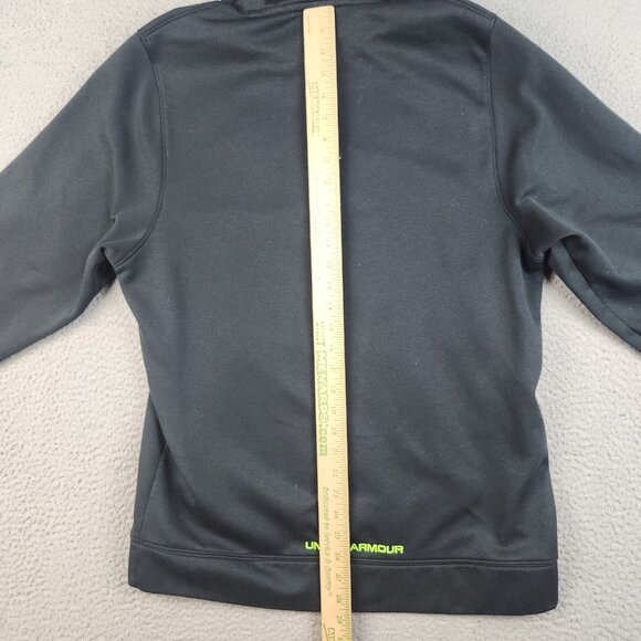 Under Armour Hoodie Men's Medium Loose Black Jumper Pullover Hooded Sweatshirt - Picture 9 of 11